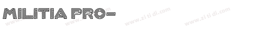 Militia Pro字体转换